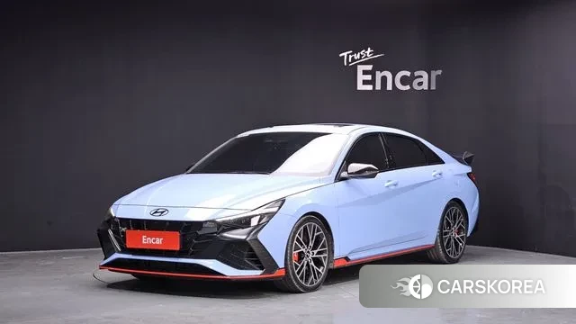 Hyundai Avante (CN7) 2022 Небесно-голубой из Кореи