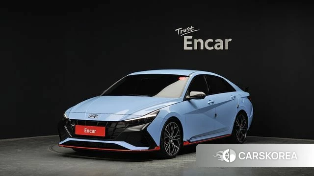 Hyundai Avante (CN7) 2022 Небесно-голубой из Кореи