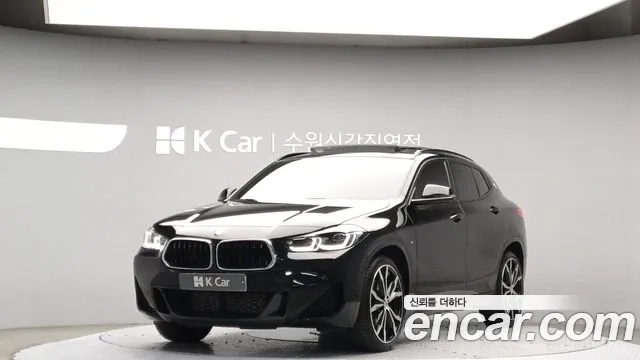 BMW X2 (F39) 2023 Черный из Кореи