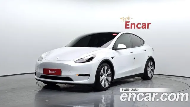 Tesla Model Y 2021 Белый из Кореи