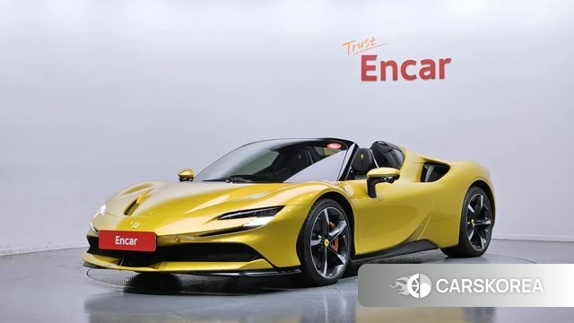 Ferrari SF90 Spider 2023 Желтый из Кореи