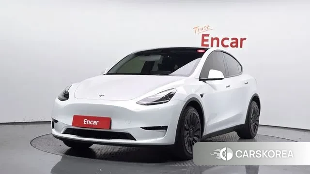 Tesla Model Y 2022 Белый из Кореи