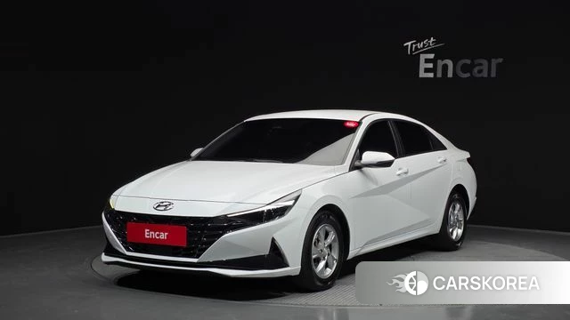 Hyundai Avante (CN7) 2021 Белый из Кореи