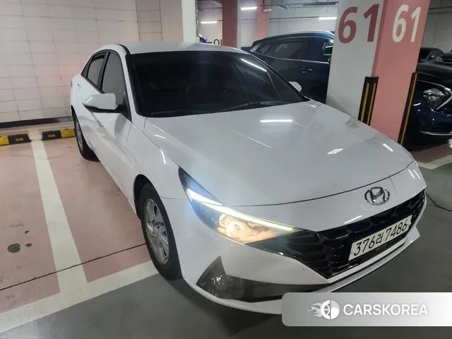 Hyundai Avante (CN7) 2021 Белый из Кореи
