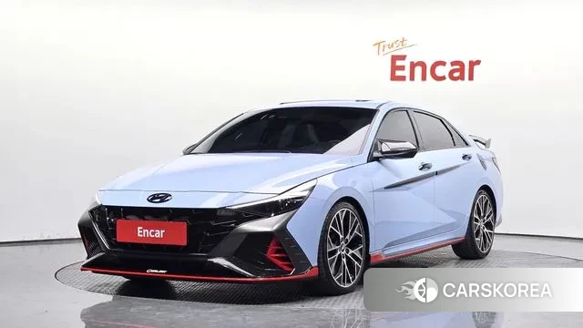 Hyundai Avante (CN7) 2022 Светло-серебряный цвет из Кореи