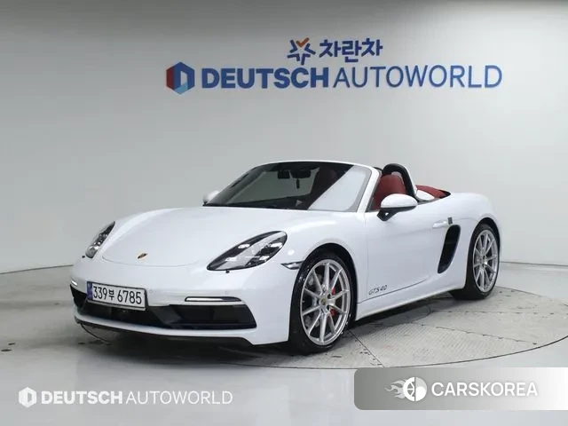Porsche 718 Boxster 2023 Белый из Кореи