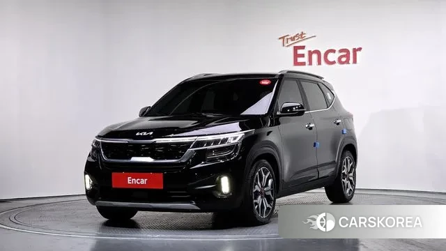 Kia Seltos 2022 Черный из Кореи