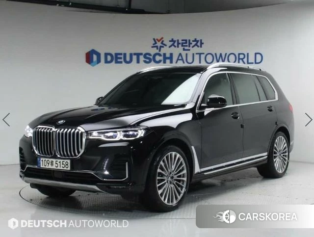 BMW X7 (G07) 2021 Черный из Кореи