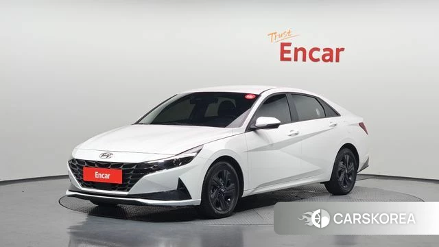 Hyundai Avante (CN7) 2023 Белый из Кореи