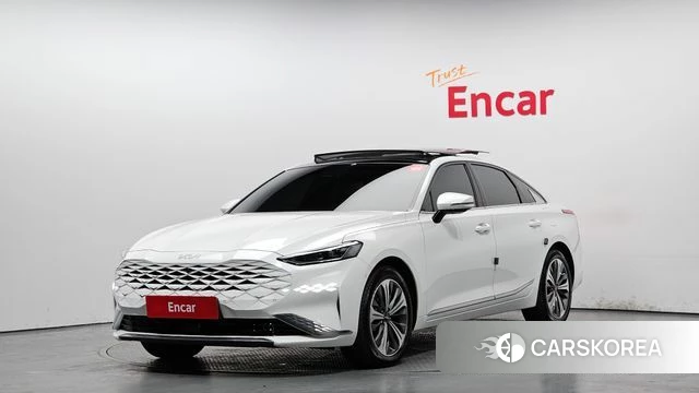 Kia K8 Hybrid 2023 Белый из Кореи