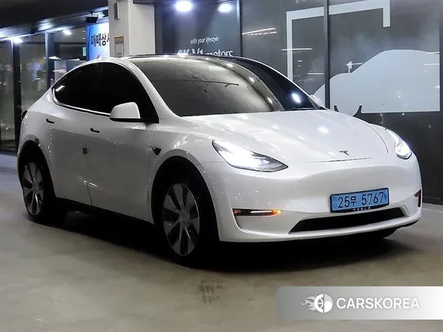 Tesla Model Y 2021 Белый из Кореи