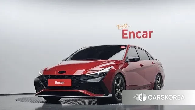 Hyundai Avante (CN7) 2021 Красный из Кореи