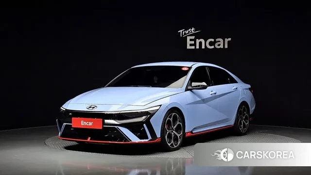 Hyundai The New Avante (CN7) 2024 Небесно-голубой из Кореи