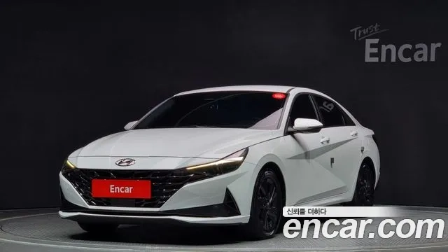 Hyundai Avante Hybrid (CN7) 2020 Белый из Кореи