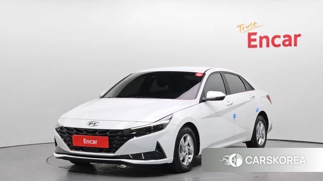 Hyundai Avante (CN7) 2021 Белый из Кореи