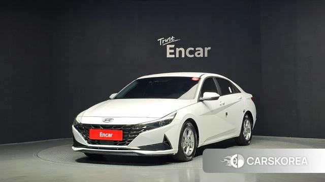 Hyundai Avante (CN7) 2021 Белый из Кореи