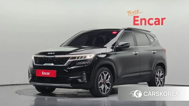 Kia Seltos 2021 Черный из Кореи