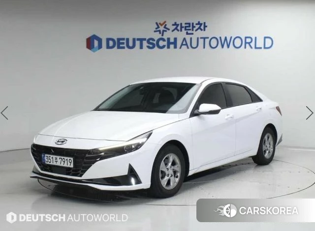 Hyundai Avante (CN7) 2023 Белый из Кореи