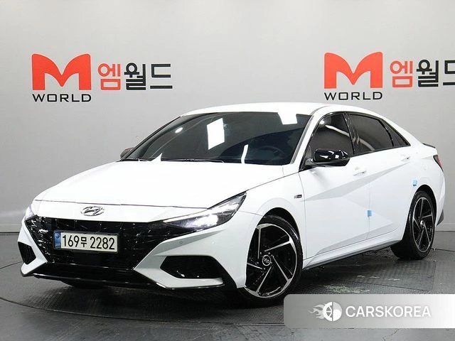 Hyundai Avante (CN7) 2021 Белый из Кореи