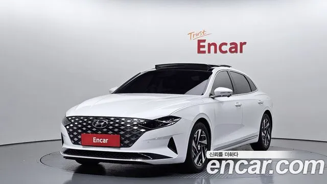 Hyundai The New Grandeur IG Hybrid 2021 Белый из Кореи