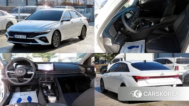 Hyundai The New Avante Hybrid (CN7) 2025 Белый из Кореи
