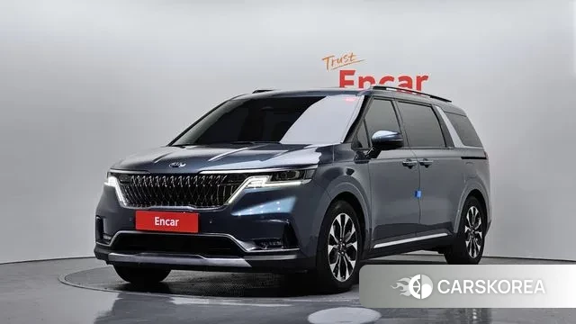 Kia Carnival 4th generation 2021 Небесно-голубой из Кореи