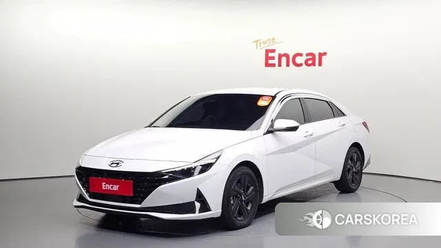Hyundai Avante Hybrid (CN7) 2021 Белый из Кореи