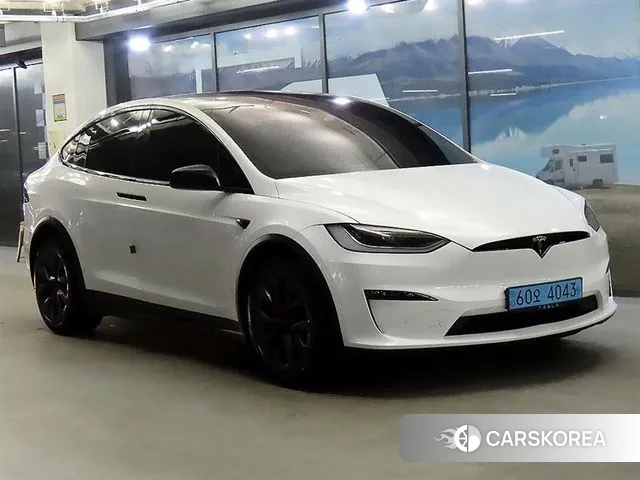 Tesla Model X 2023 Белый из Кореи
