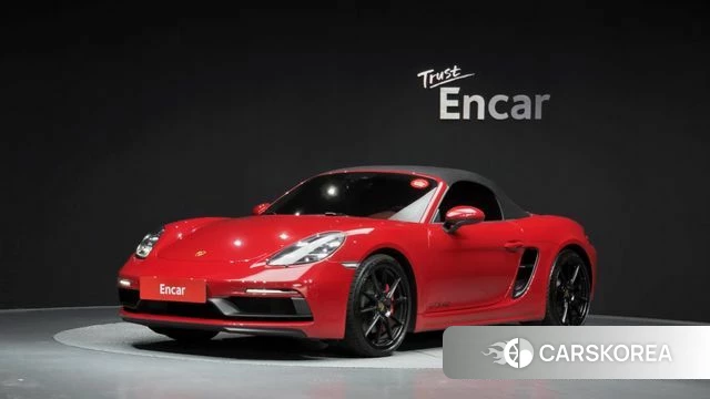 Porsche 718 Boxster 2022 Красный из Кореи