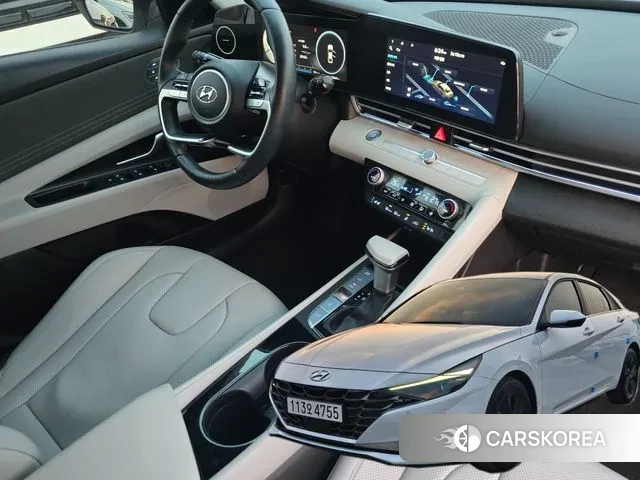 Hyundai Avante (CN7) 2022 Белый из Кореи