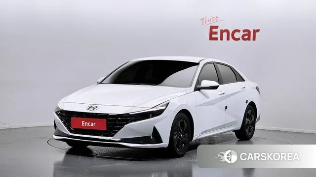 Hyundai Avante Hybrid (CN7) 2020 Белый из Кореи