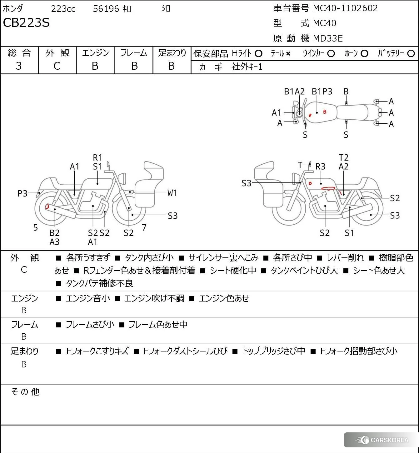 Проданный Honda CB223S id 4200321 из Японии, фото 5