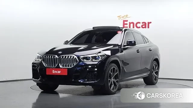 BMW X6 (G06) 2022 Черный из Кореи