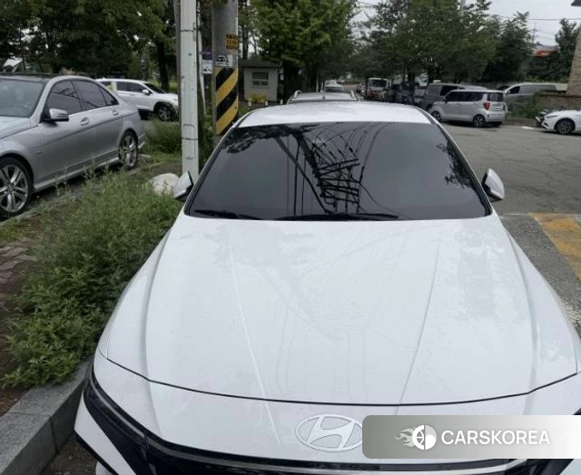 Hyundai The New Avante (CN7) 2024 Белый из Кореи