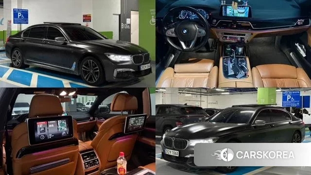BMW 7 Series (G11) 2018 Черный из Кореи