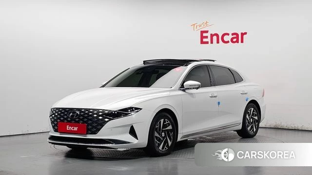 Hyundai The New Grandeur IG Hybrid 2021 Белый из Кореи