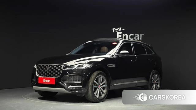 Jaguar F-PACE 2021 Черный из Кореи