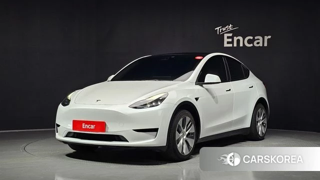 Tesla Model Y 2023 Белый из Кореи