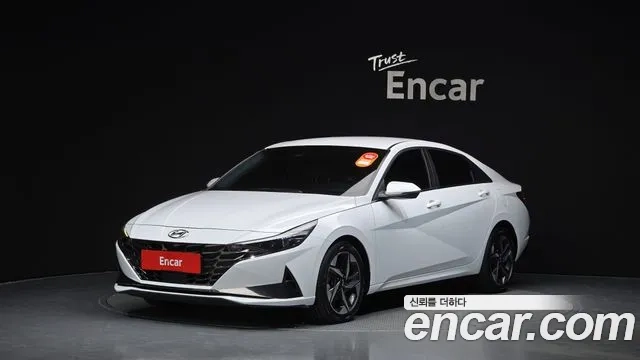 Hyundai Avante (CN7) 2022 Белый из Кореи