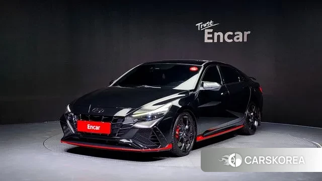 Hyundai Avante (CN7) 2022 Черный из Кореи