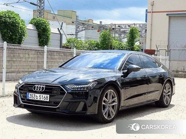Audi A7 (4K) 2021 Черный из Кореи