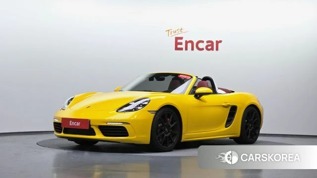 Porsche 718 Boxster 2020 Желтый из Кореи