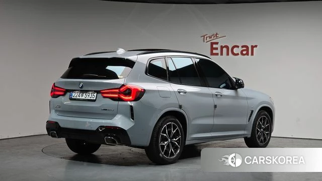 BMW X3 (G01) 2024 Небесно-голубой из Кореи
