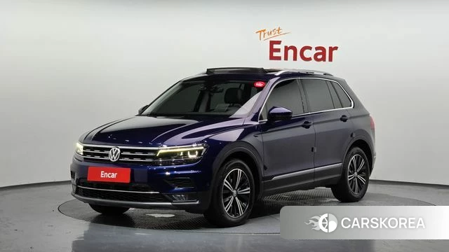 Volkswagen Tiguan second Generation 2019 Синий из Кореи