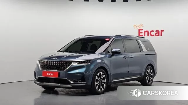Kia Carnival 4th generation 2022 Небесно-голубой из Кореи