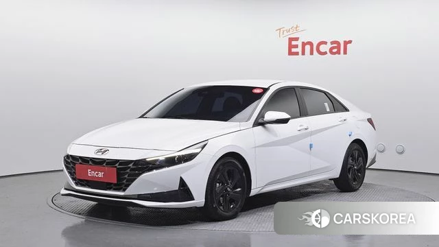 Hyundai Avante Hybrid (CN7) 2023 Белый из Кореи