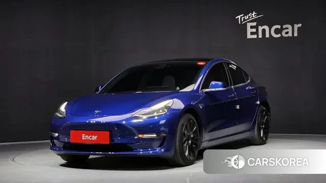Tesla Model 3 2020 Синий из Кореи