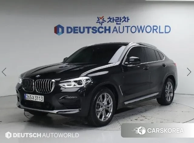 BMW X4 (G02) 2020 Черный из Кореи