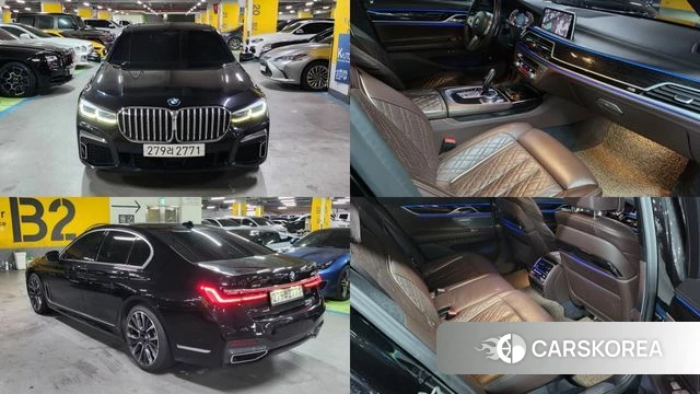 BMW 7 Series (G11) 2020 Черный из Кореи