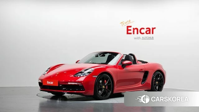 Porsche 718 Boxster 2022 Красный из Кореи